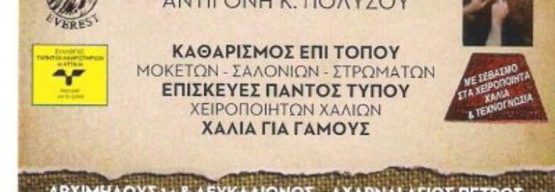 ΤΑΠΗΤΟΚΑΘΑΡΙΣΤΗΡΙΑ EVEREST – ΠΟΛΥΖΟΥ ΑΝΤΙΓΟΝΗ